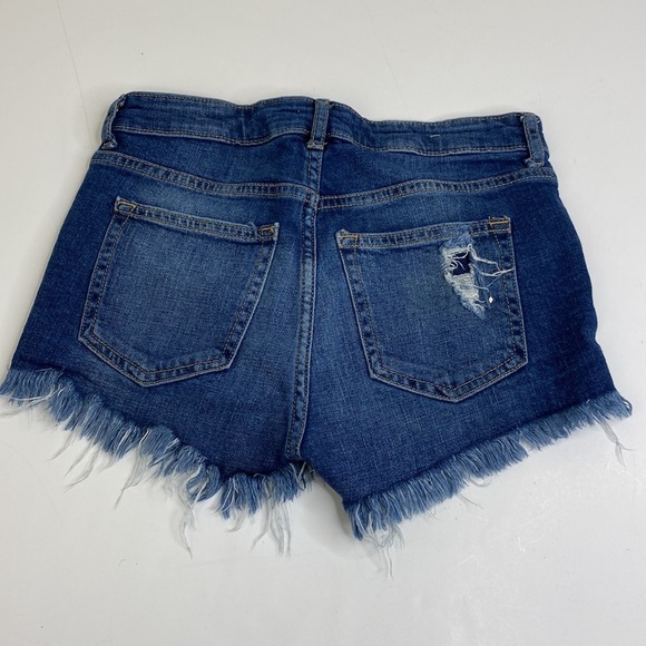 H&M Distressed Denim Shorts size 2 - Picture 2 of 8